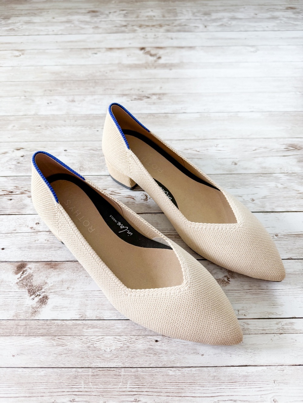 NEW Rothy’s The High Point Comfort Heel Sand Stone Tan Size 6 - Picture 4 of 15
